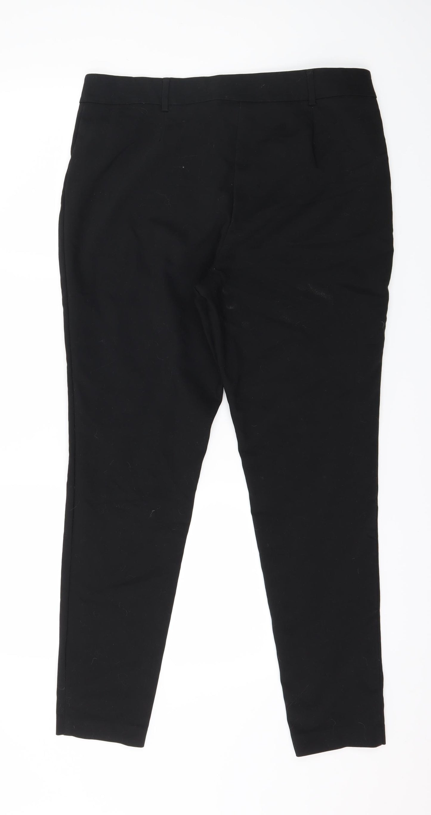 Papaya Womens Black   Trousers  Size 14 L28 in