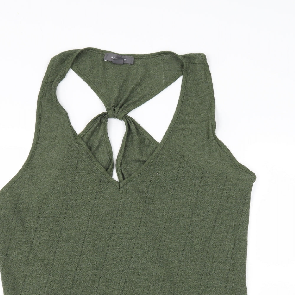 Primark Womens Green  Jersey Basic Tank Size 14