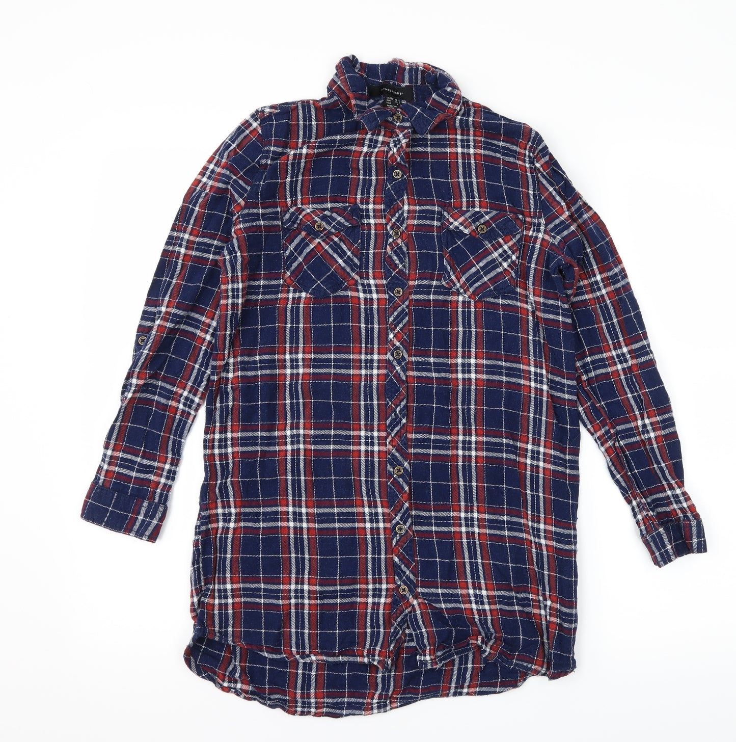 Atmosphere Womens Blue   Basic Button-Up Size 10