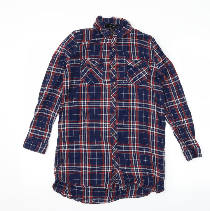 Atmosphere Womens Blue   Basic Button-Up Size 10