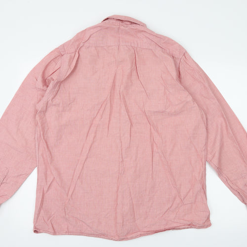 F&F Mens Pink    Dress Shirt Size XL