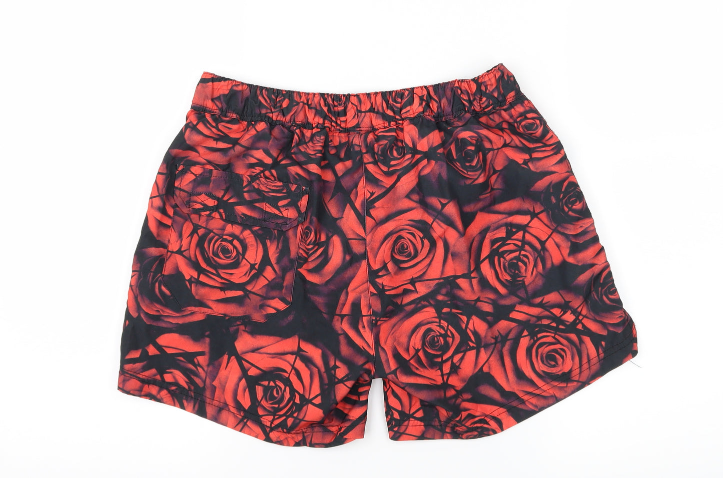 Supply & Demand Co. Mens Red Floral  Sweat Shorts Size S - Roses
