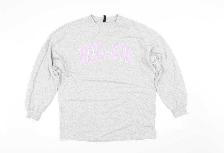 Divided Womens Grey Pullover Jumper Size S
