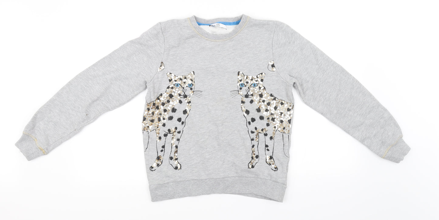 Marks and Spencer Girls Grey   Pullover Jumper Size 12-13 Years