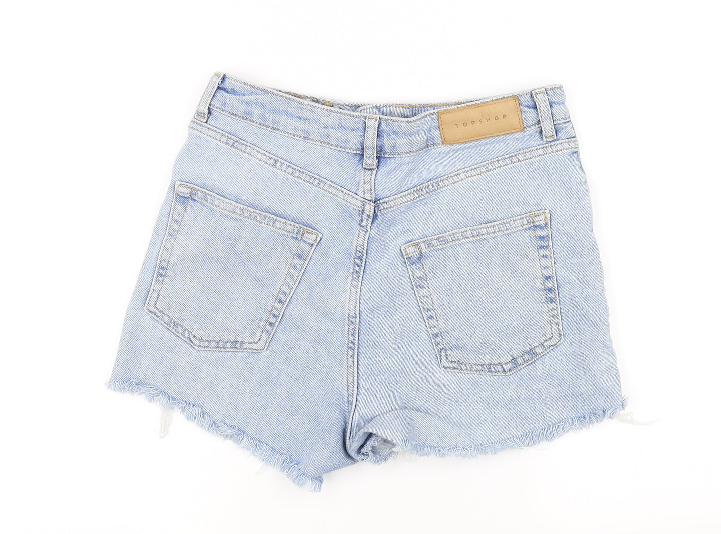 Topshop Womens Blue   Mom Shorts Size 10