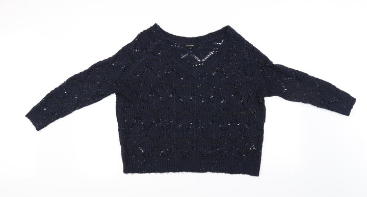 River Island Womens Blue Pullover Jumper Size 8