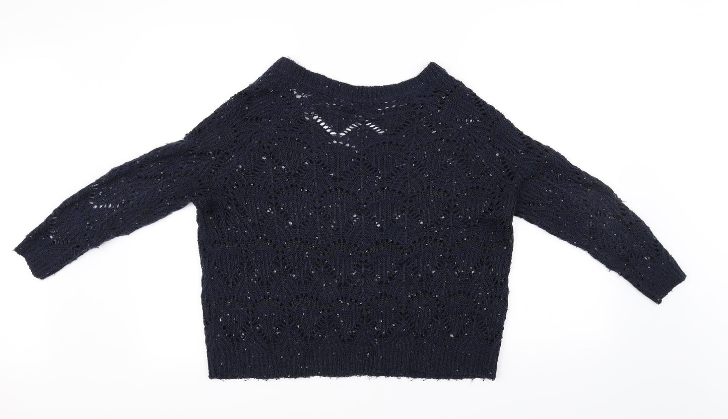 River Island Womens Blue   Pullover Jumper Size 8