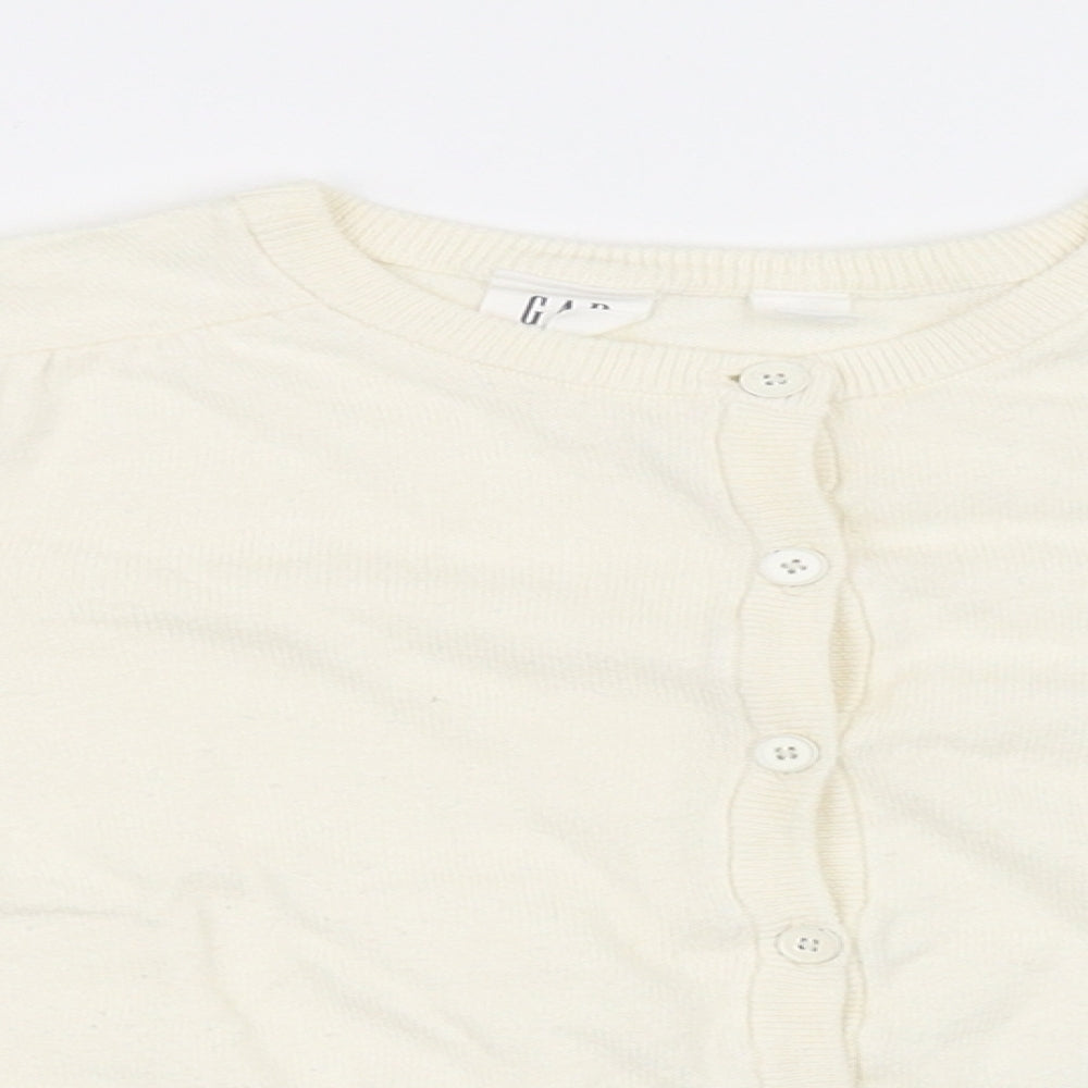 Gap Girls White   Cardigan Jumper Size S