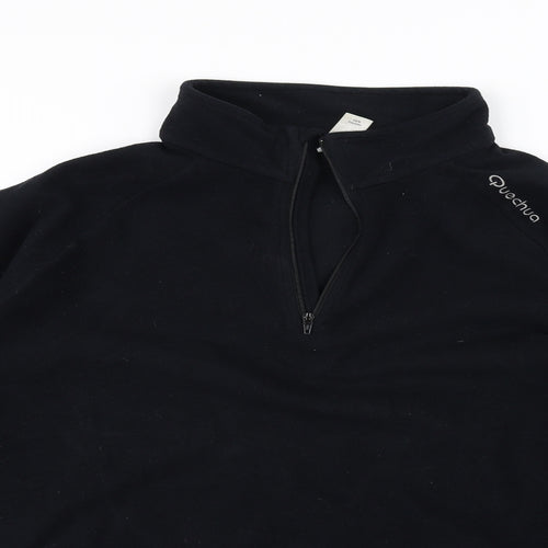 Preworn Mens Black   Henley Jumper Size L