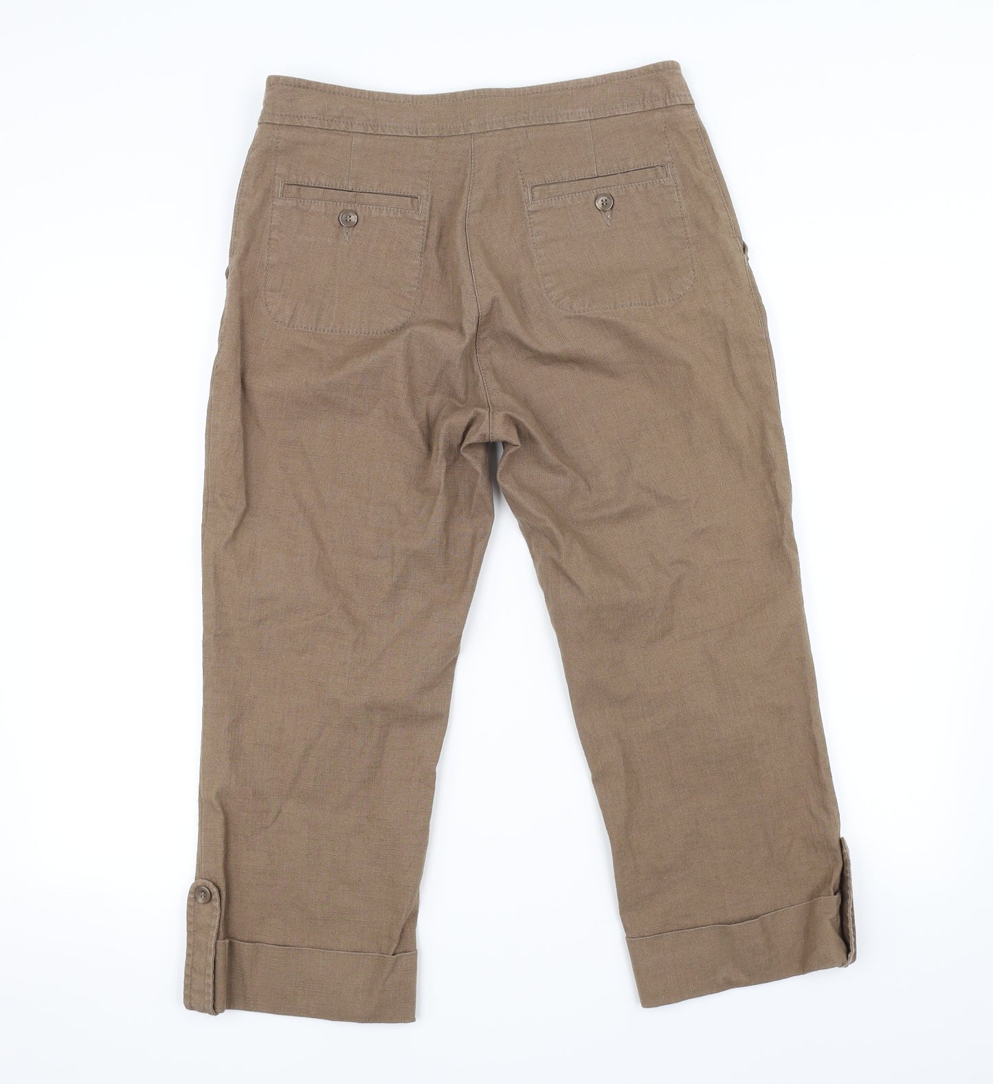 Marks and Spencer Womens Beige   Trousers  Size 12 L21 in