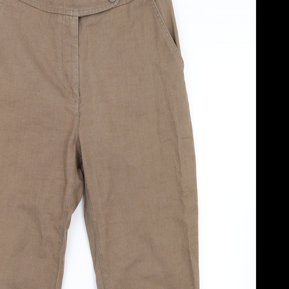 Marks and Spencer Womens Beige   Trousers  Size 12 L21 in