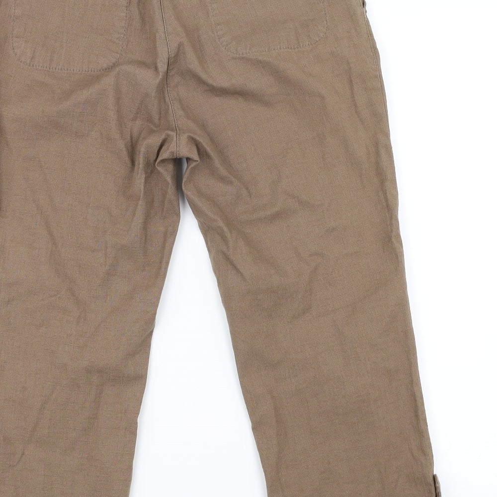 Marks and Spencer Womens Beige   Trousers  Size 12 L21 in