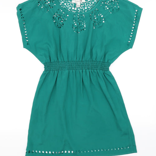 FOREVER 21 Womens Green   Basic Blouse Size 8