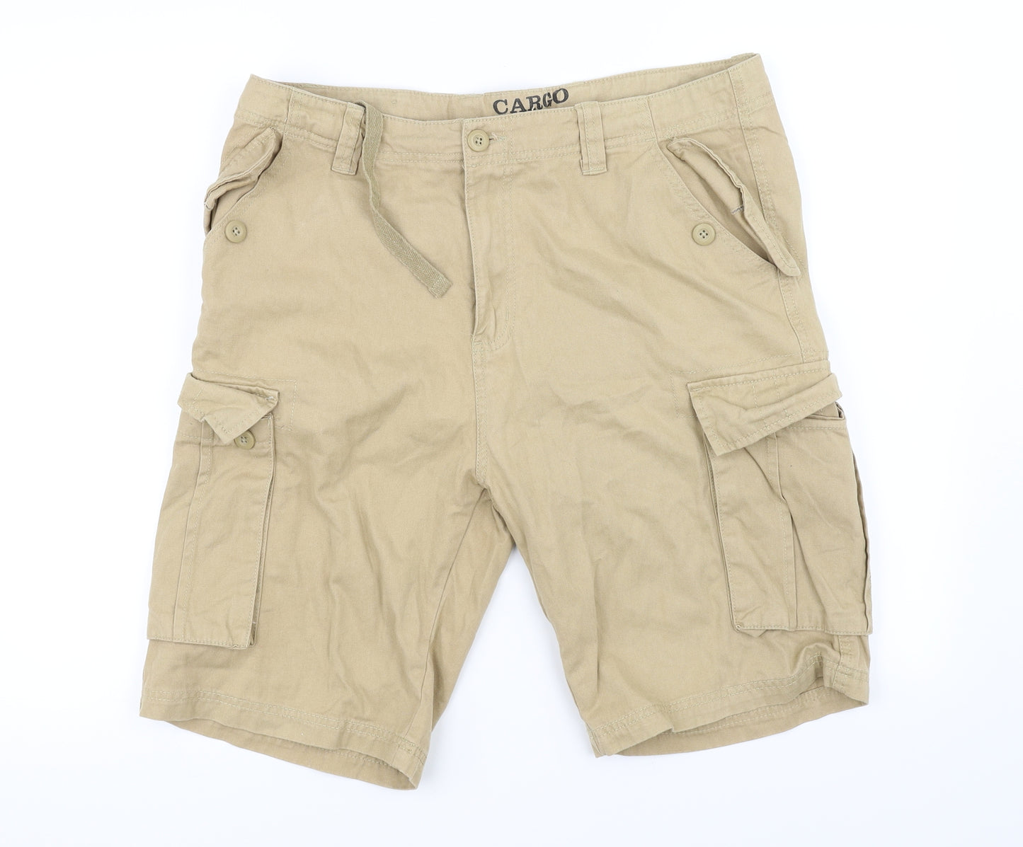 Preworn Mens Beige   Cargo Shorts Size 34