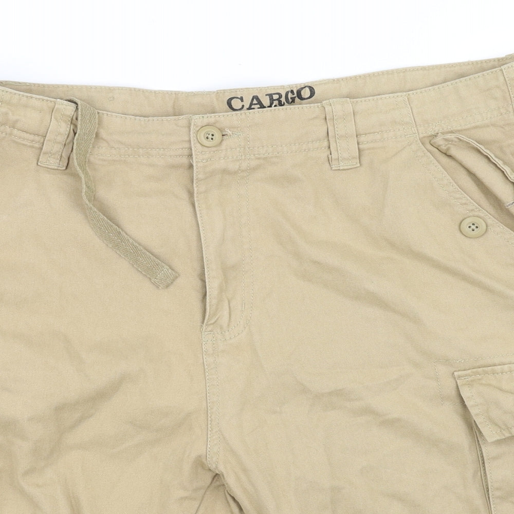 Preworn Mens Beige   Cargo Shorts Size 34