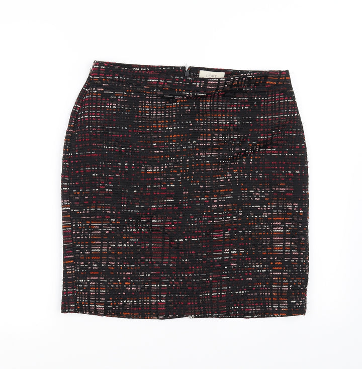 LOFT Womens Black A-Line Skirt Size 6