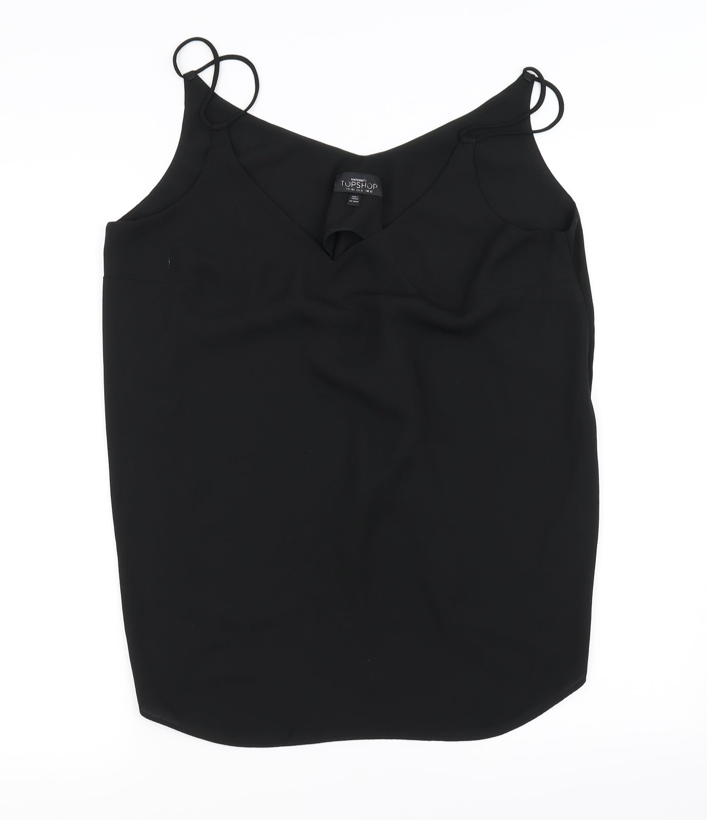 Topshop Womens Black   Basic Blouse Size 8