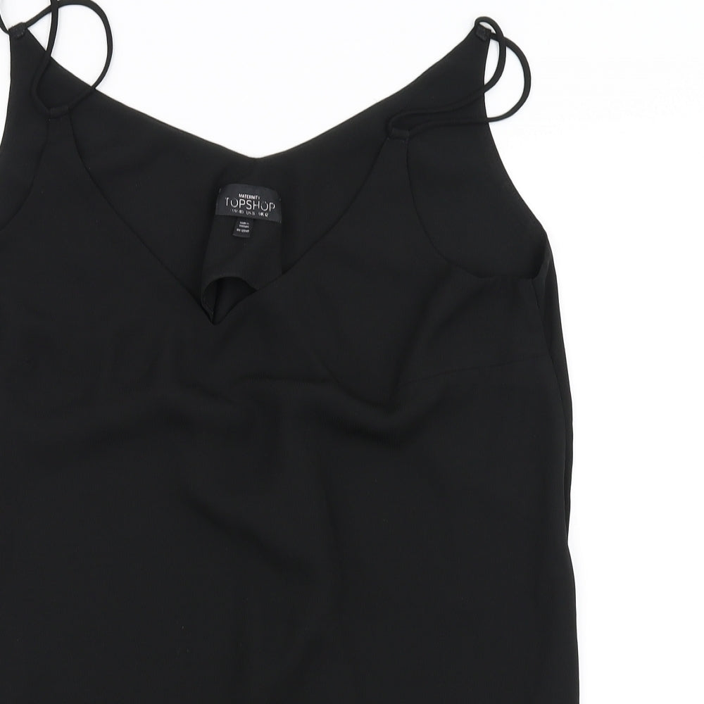 Topshop Womens Black   Basic Blouse Size 8
