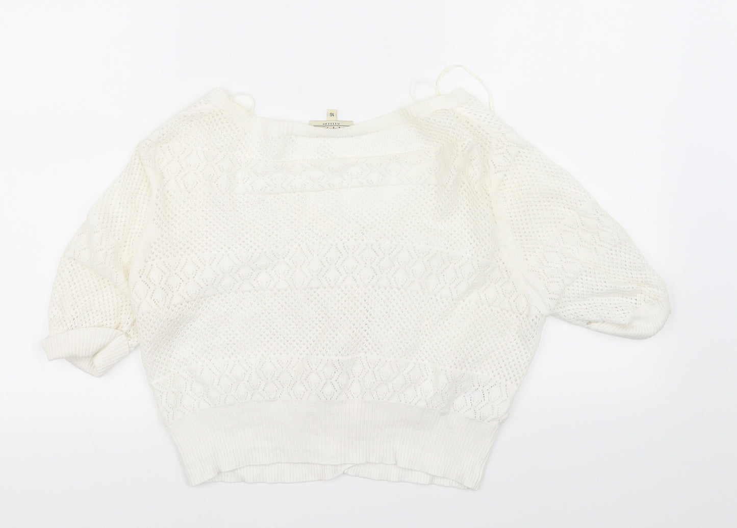 Papaya Womens Ivory   Cardigan Jumper Size 16