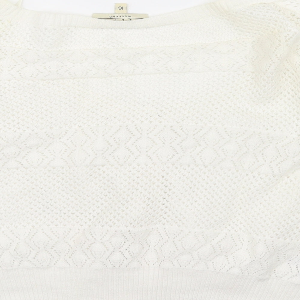 Papaya Womens Ivory   Cardigan Jumper Size 16
