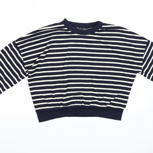 Primark Womens Blue Striped  Pullover Jumper Size S