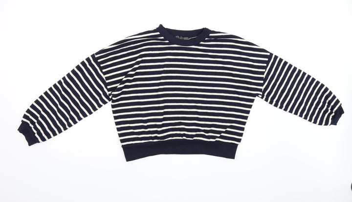 Primark Womens Blue Striped  Pullover Jumper Size S