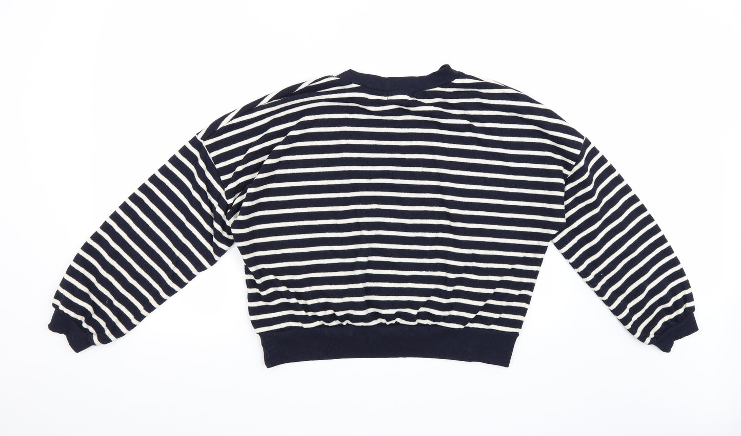 Primark Womens Blue Striped  Pullover Jumper Size S