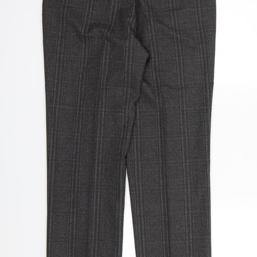 Zara Mens Grey  Rayon Trousers  Size 34 L30 in