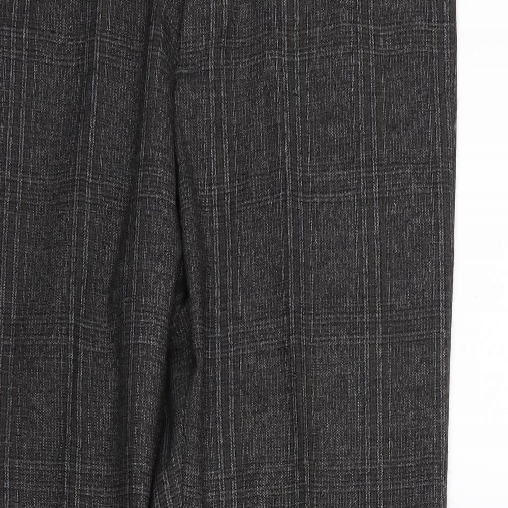 Zara Mens Grey  Rayon Trousers  Size 34 L30 in