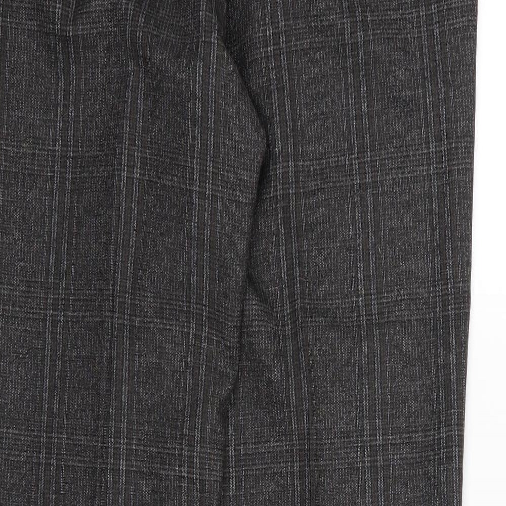 Zara Mens Grey  Rayon Trousers  Size 34 L30 in