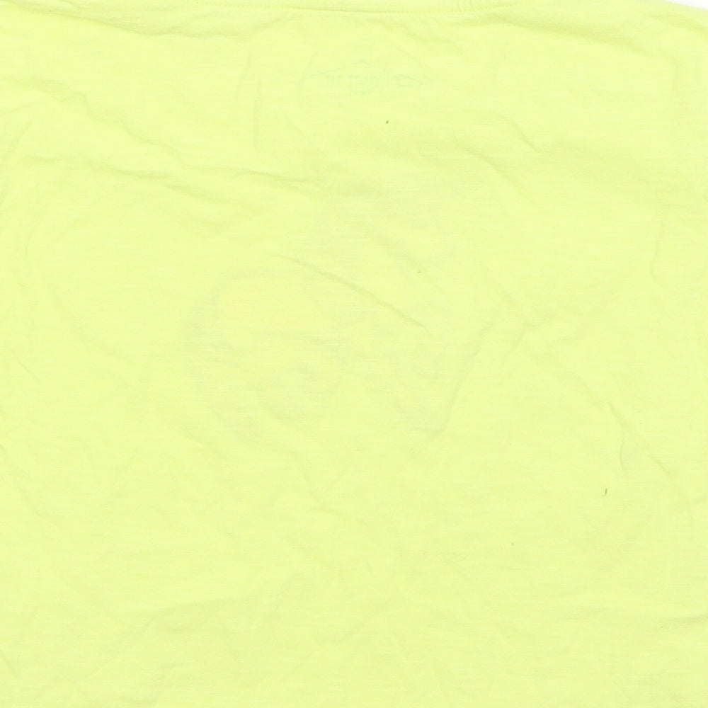 NEXT Girls Yellow  Jersey Basic T-Shirt Size 6 Years  - unicorn