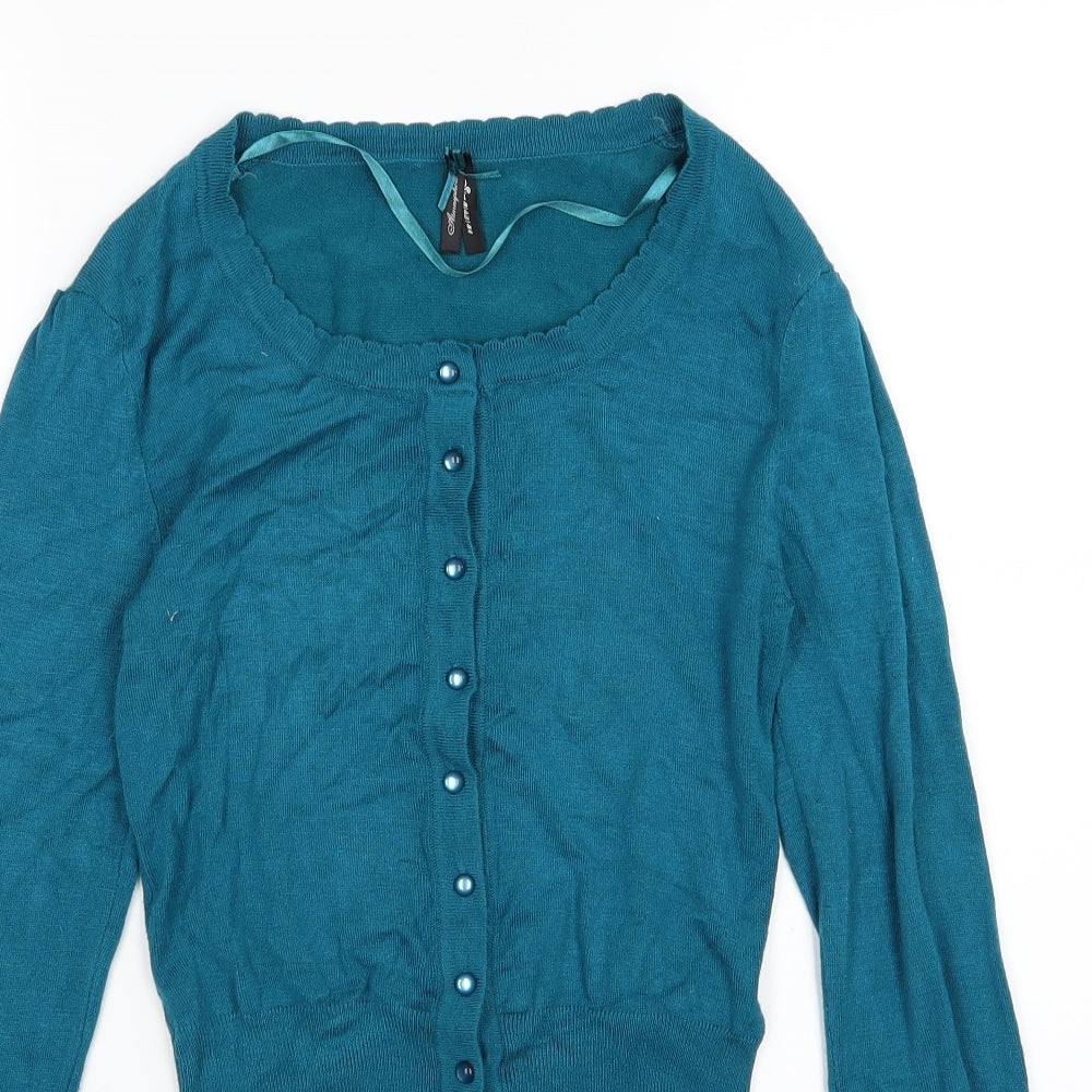 Atmosphere Womens Blue  Knit Cardigan Jumper Size 8