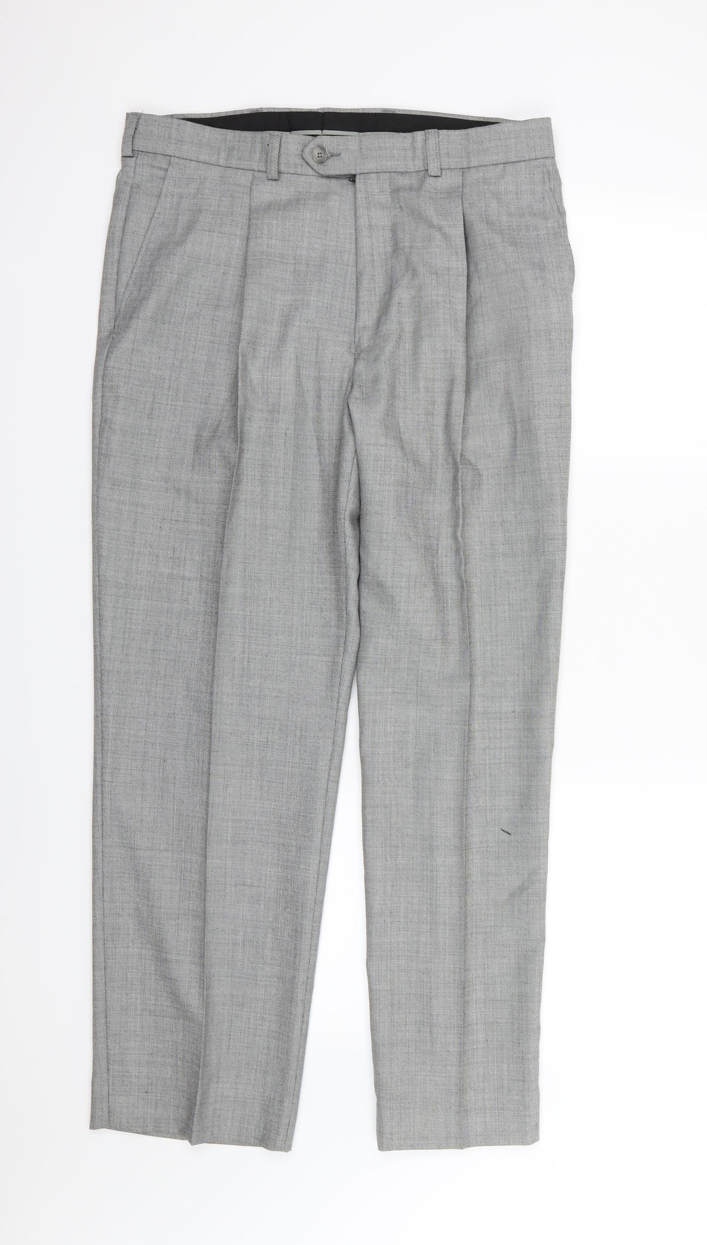 Thomas Nash Mens Grey   Trousers  Size 34 L29 in - Short Leg