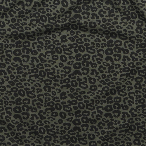New Look Womens Green Animal Print  A-Line Skirt Size 8