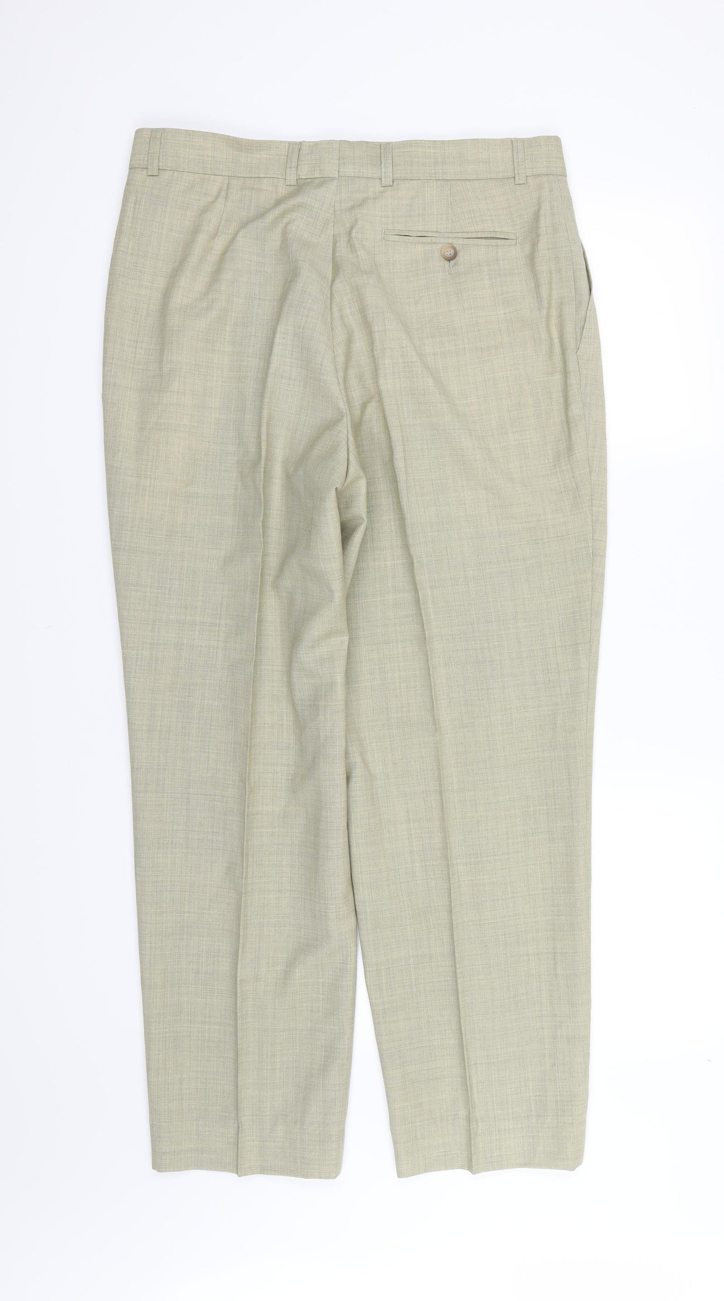 Cap Ville Mens Brown   Trousers  Size 34 L29 in