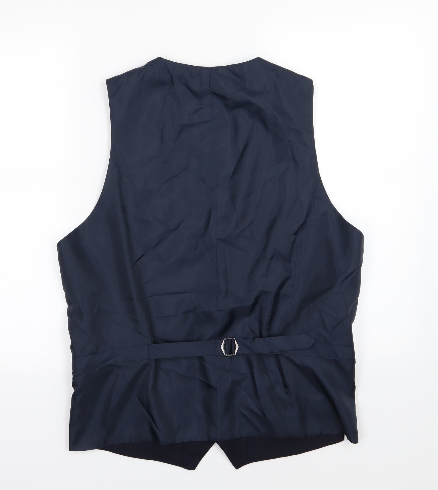 Marks and Spencer Mens Blue   Jacket Suit Waistcoat Size L
