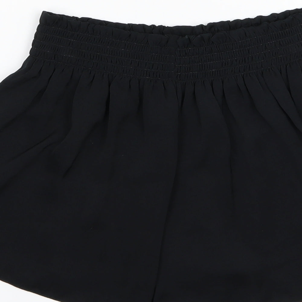 Marks and Spencer Womens Black  Chiffon  Sleep Shorts Size 6