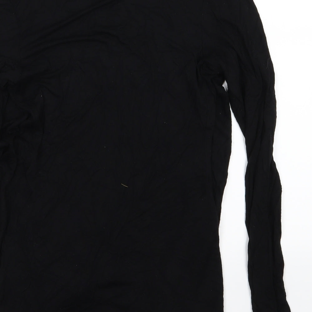 New Look Womens Black  Jersey Cardigan Jumper Size 8