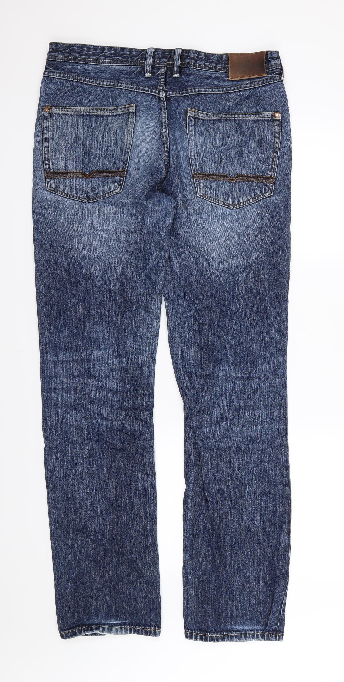 Jasper Conran Womens Blue  Denim Straight Jeans Size 34 L34 in