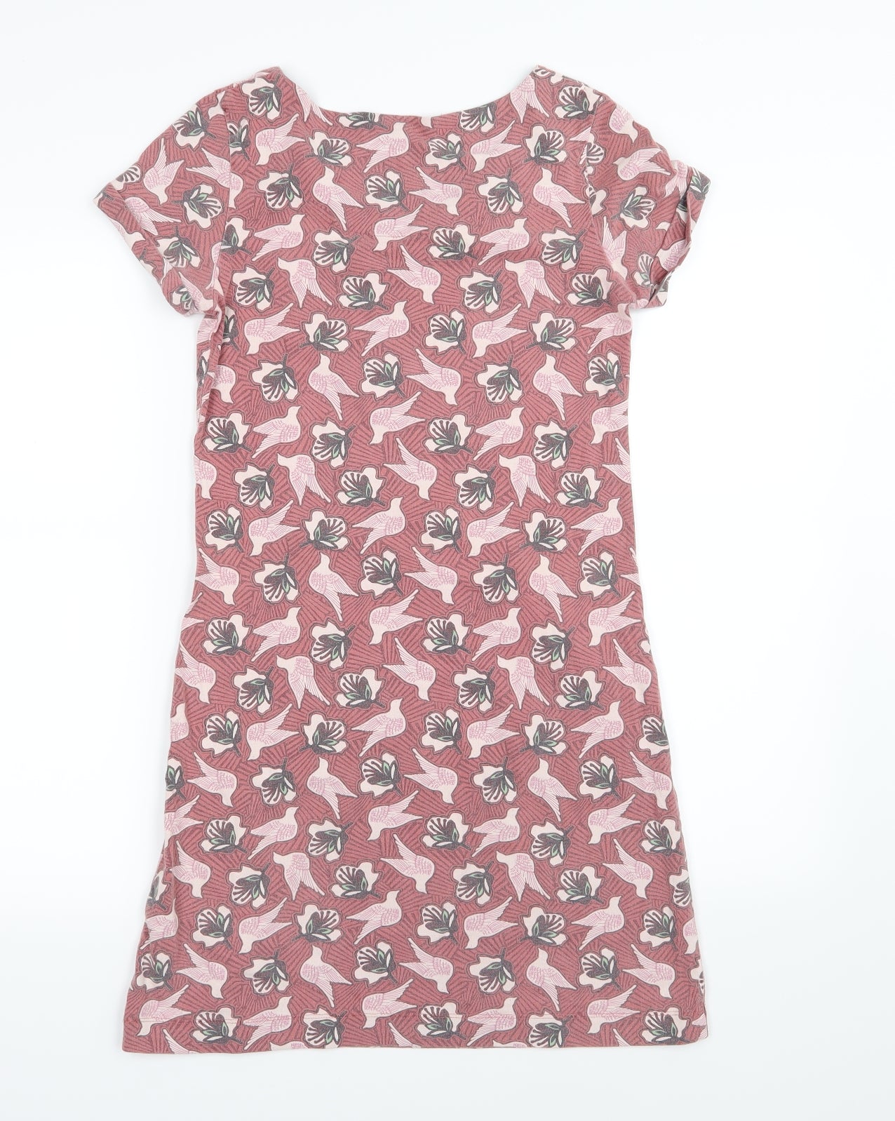 White Stuff Womens Red Floral Jersey A-Line  Size 6