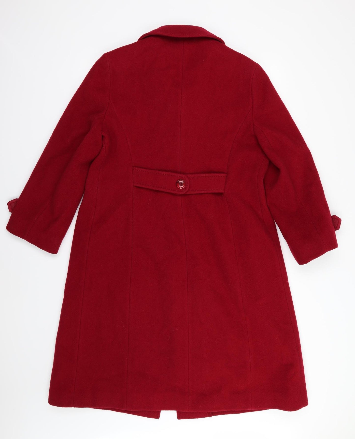 Debenhams Womens Red   Overcoat Coat Size 14
