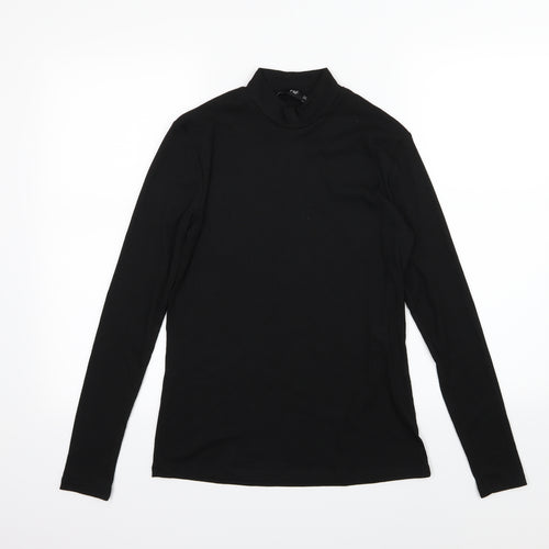 F&F Womens Black  Knit Pullover Jumper Size 10