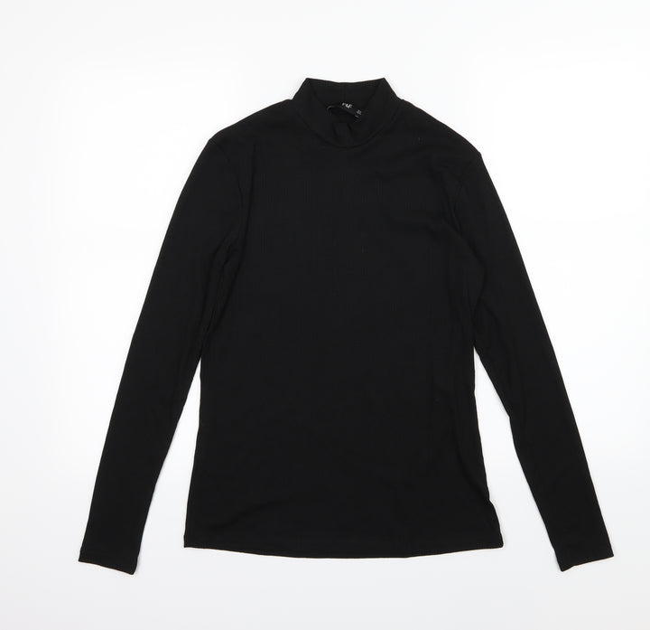 F&F Womens Black  Knit Pullover Jumper Size 10