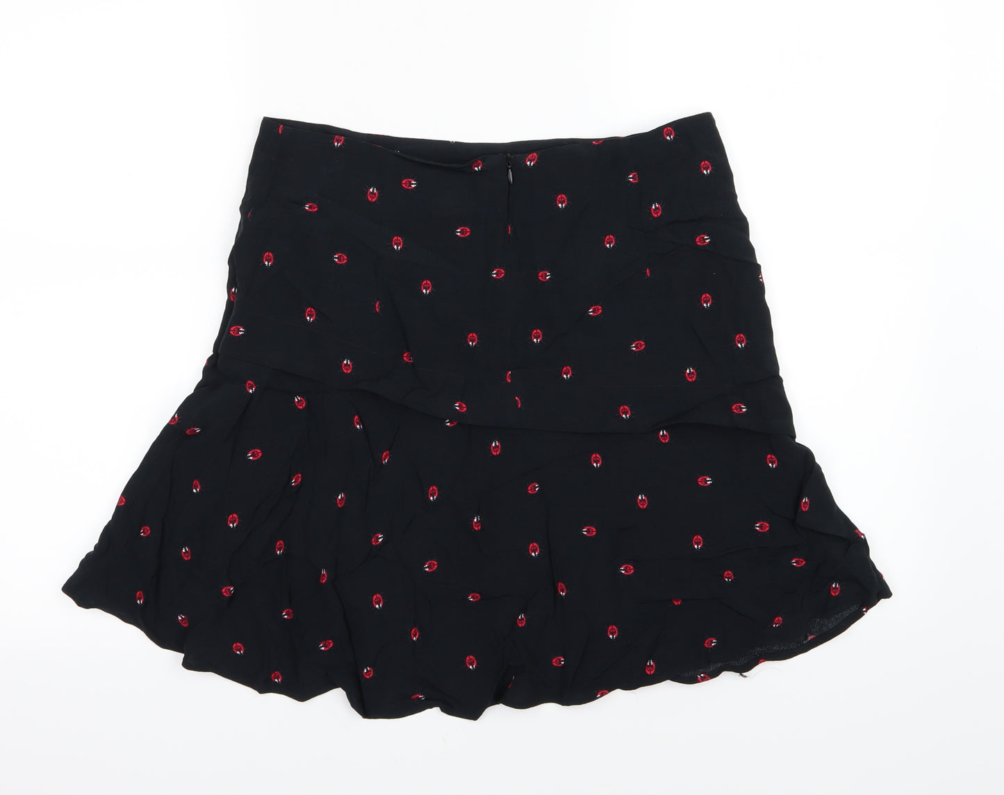 NEXT Womens Black  Chiffon A-Line Skirt Size 10