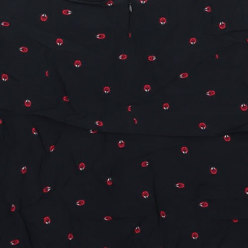 NEXT Womens Black  Chiffon A-Line Skirt Size 10