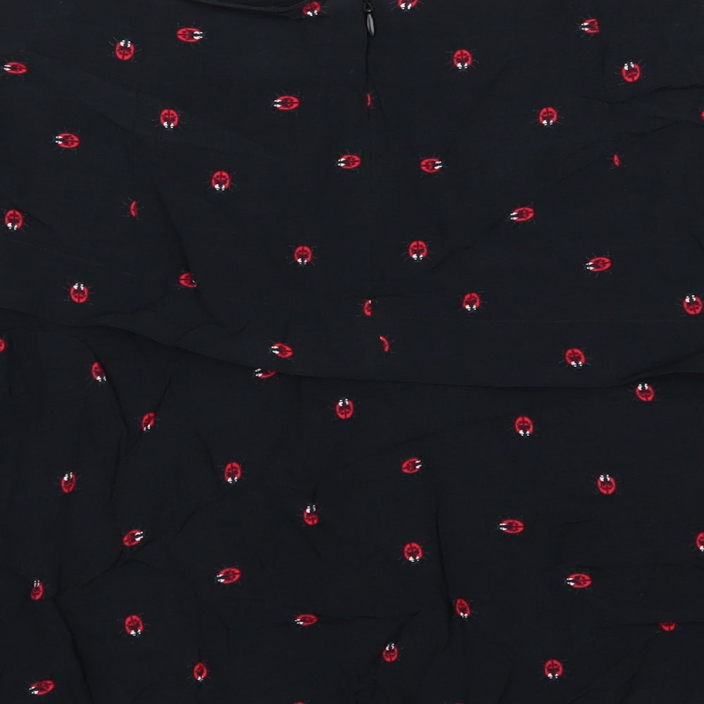 NEXT Womens Black  Chiffon A-Line Skirt Size 10