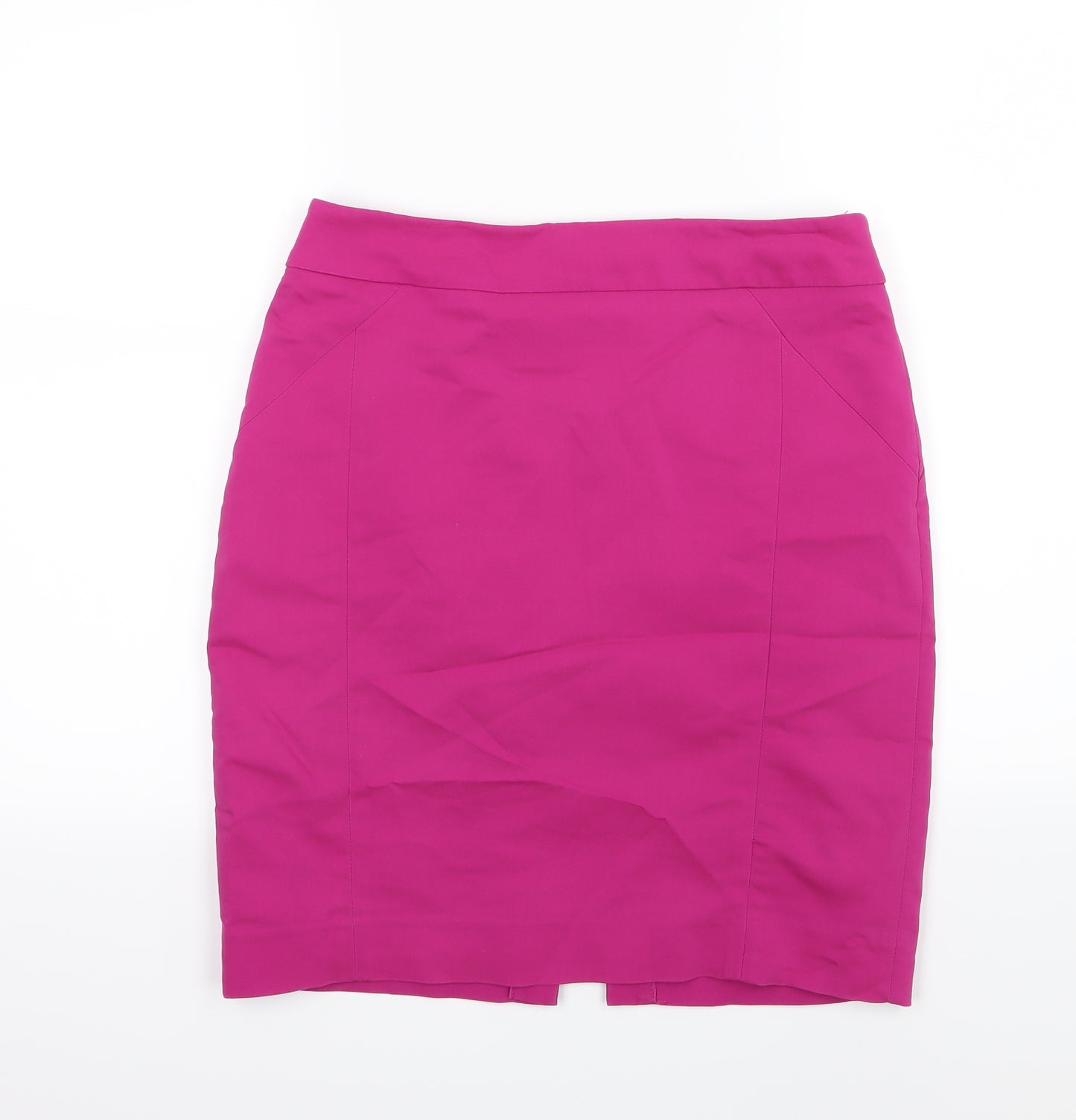 H&M Womens Pink  Rayon Straight & Pencil Skirt Size 12