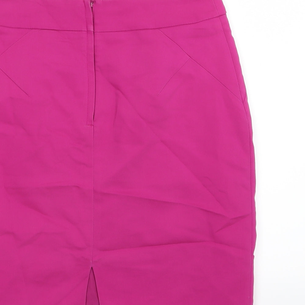 H&M Womens Pink  Rayon Straight & Pencil Skirt Size 12