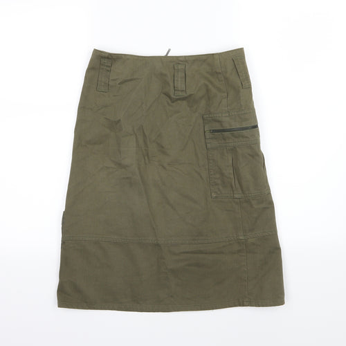 Chattawak Womens Green  Denim Straight & Pencil Skirt Size 6