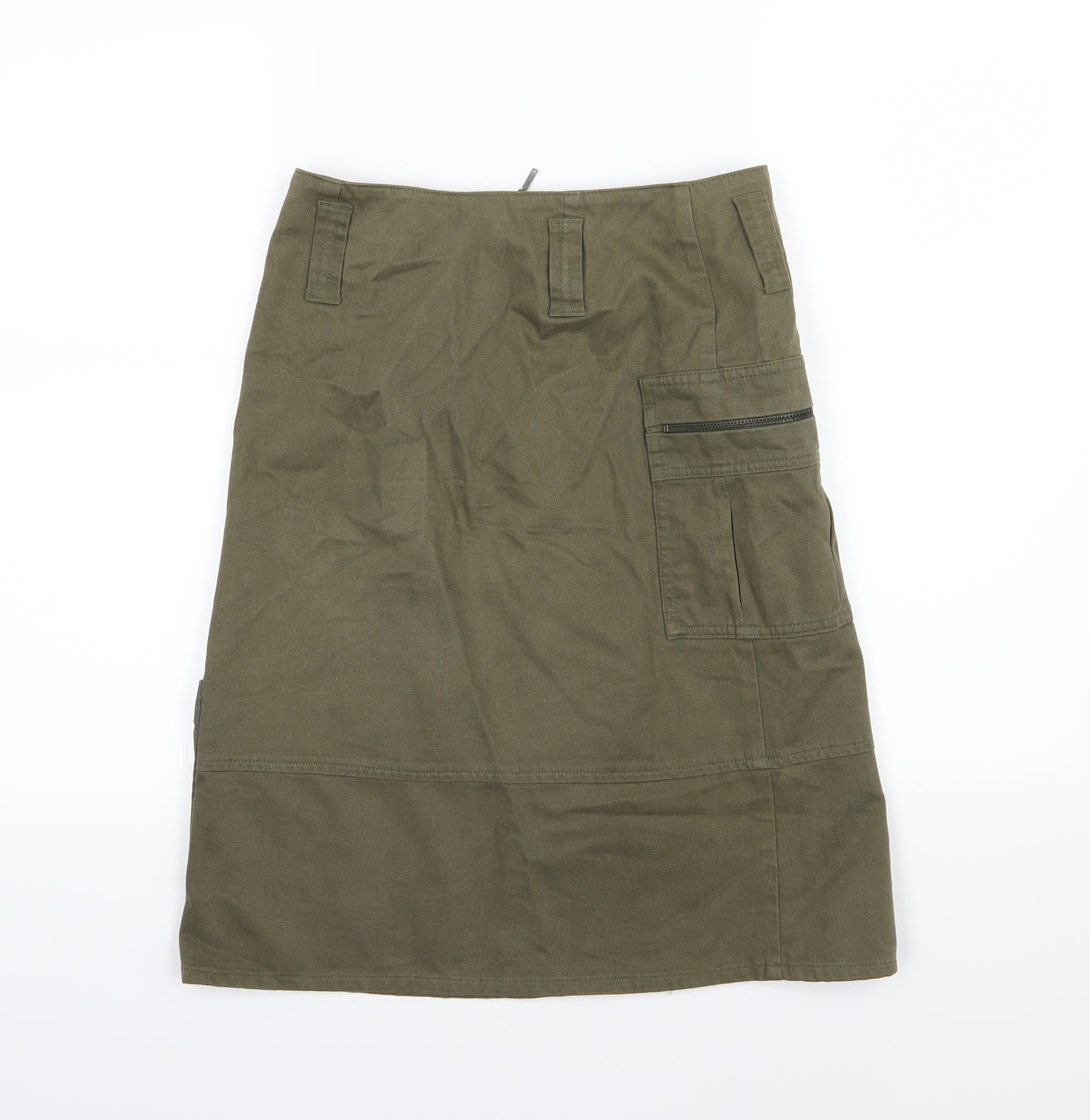 Chattawak Womens Green  Denim Straight & Pencil Skirt Size 6